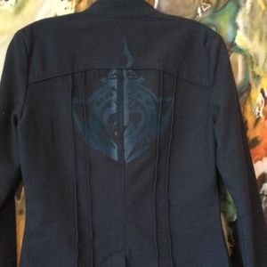 Oakley Navy Gray Military style Jacket Size M